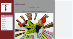 Desktop Screenshot of not-couture.de